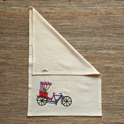 Calyz Indian Cycle rikshaw Tea towel - Image 4
